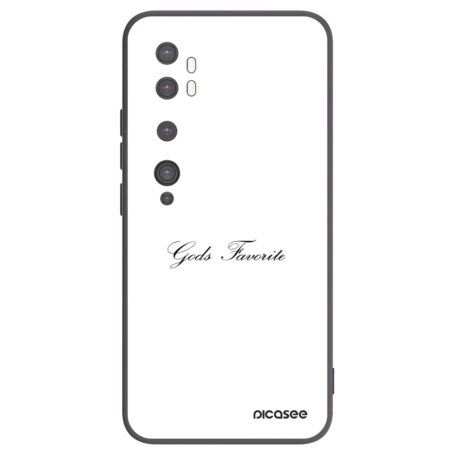 Picasee crna silikonska maskica za Xiaomi Mi Note 10 (Pro) - Gods Favorite