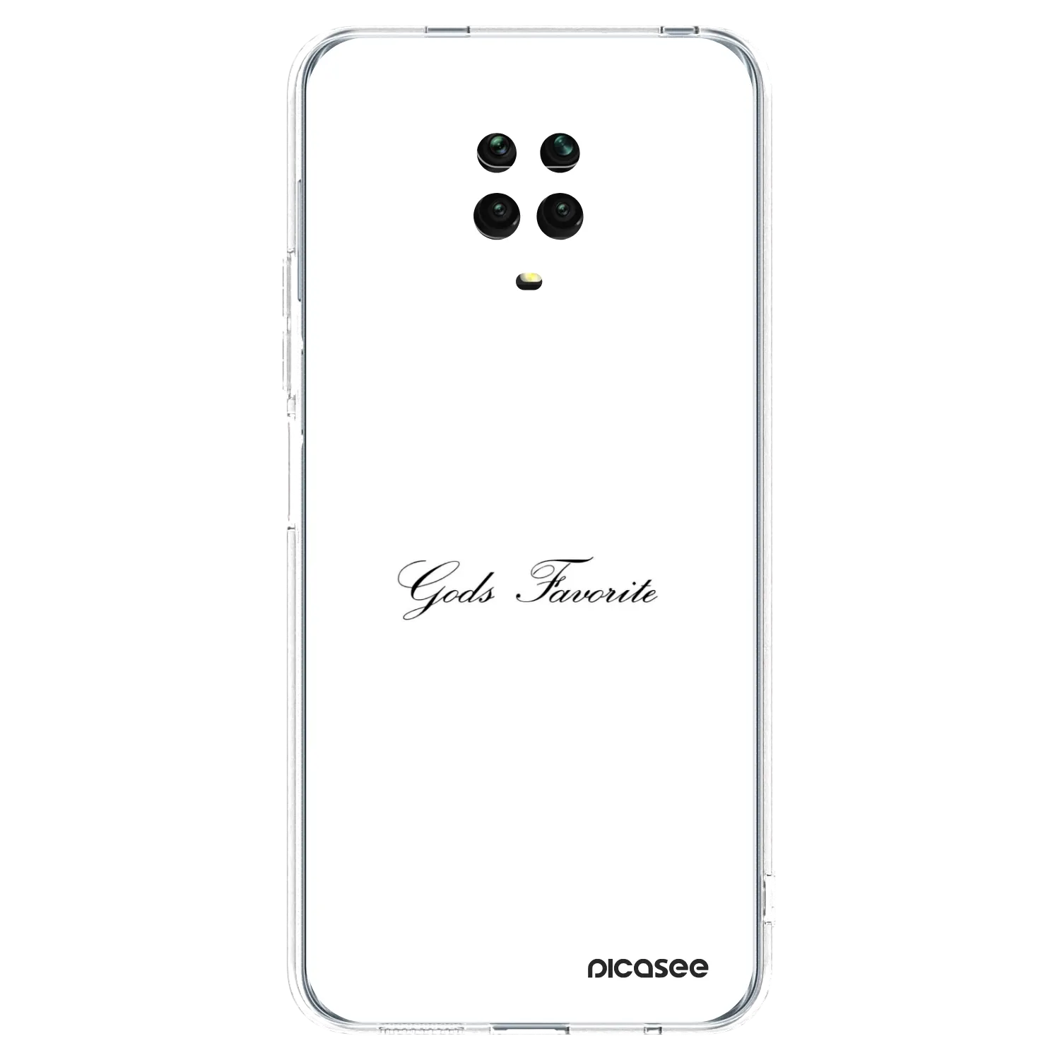 Picasee silikonska prozirna maskica za Xiaomi Redmi Note 9 Pro - Gods Favorite