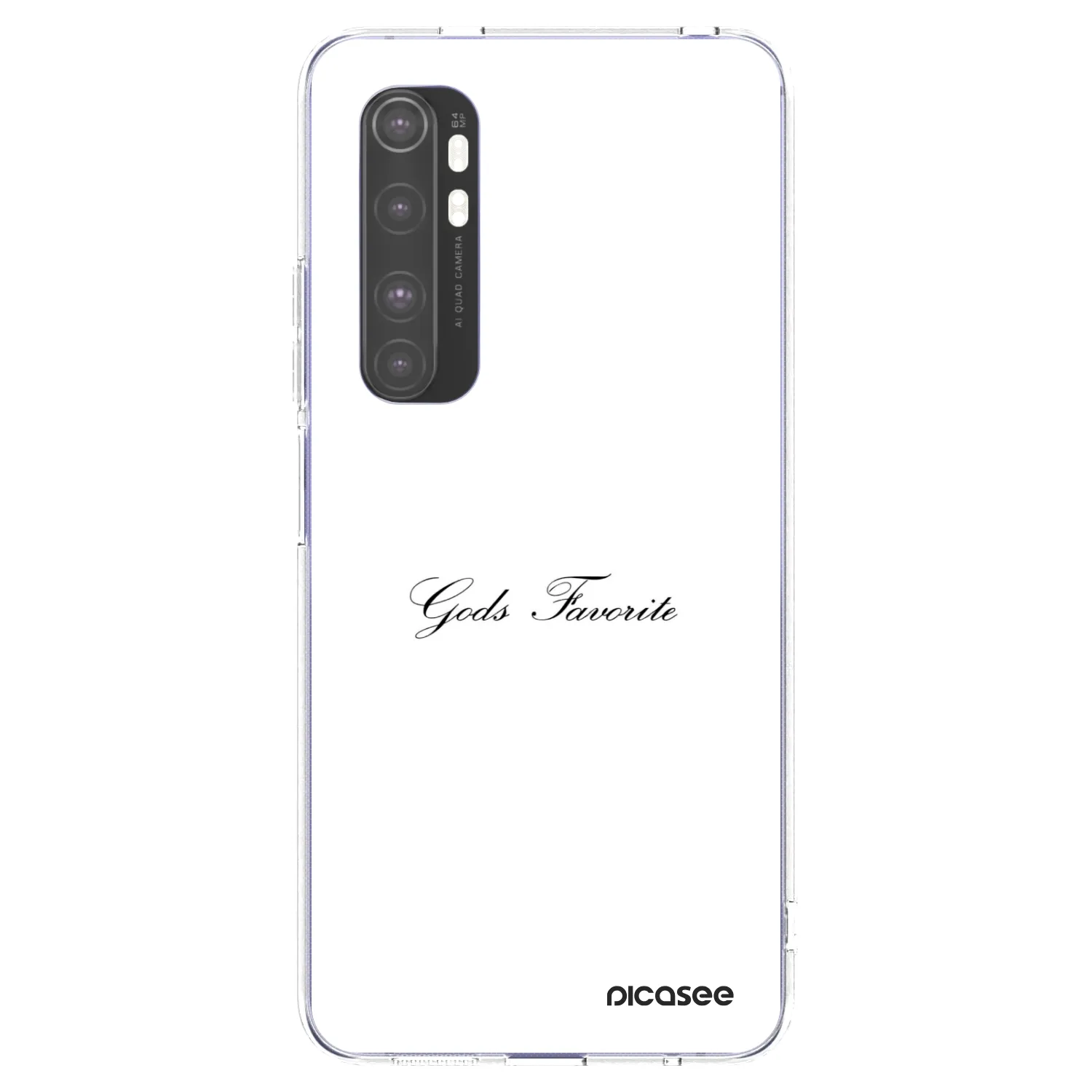Picasee silikonska prozirna maskica za Xiaomi Mi Note 10 Lite - Gods Favorite
