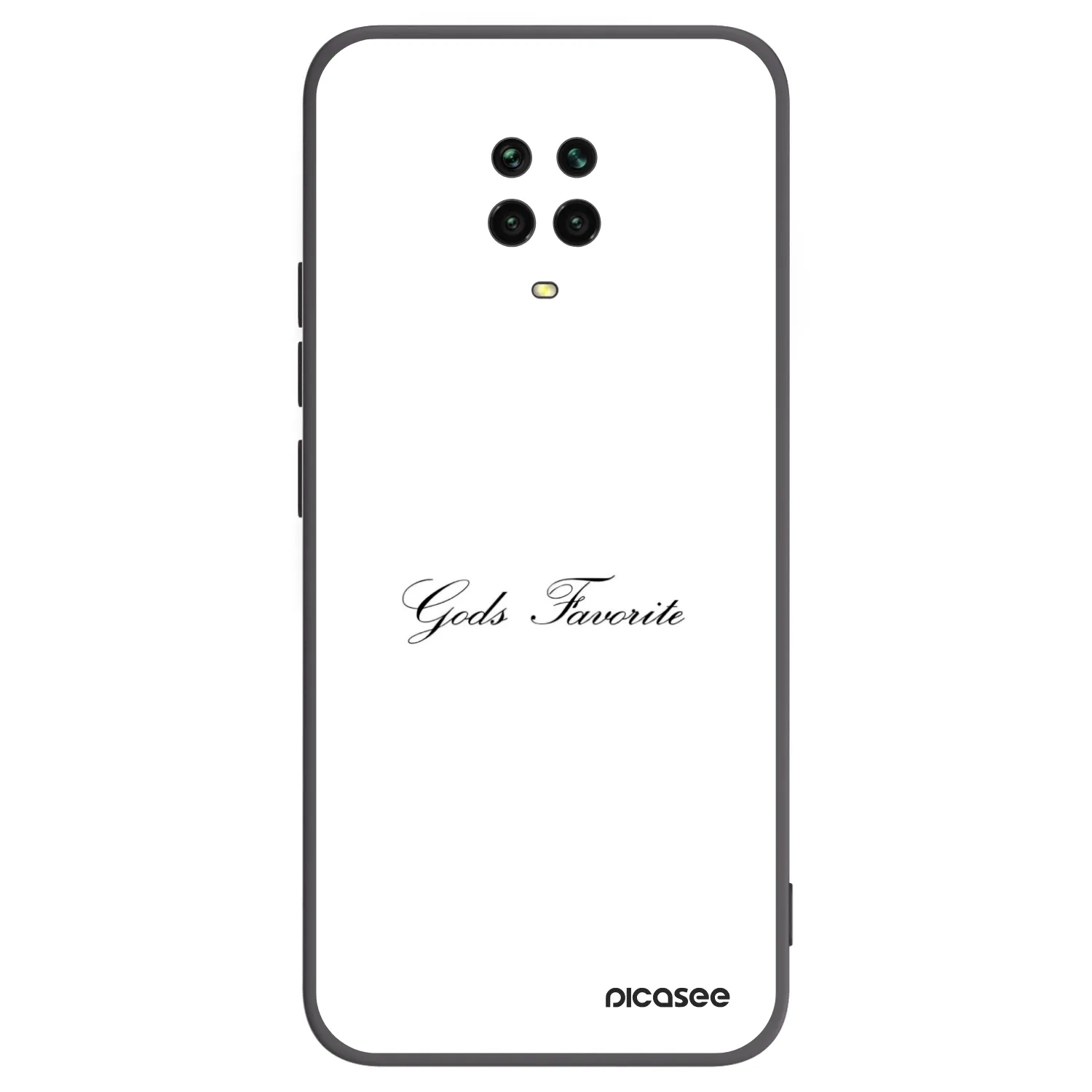 Picasee crna silikonska maskica za Xiaomi Redmi Note 9S - Gods Favorite
