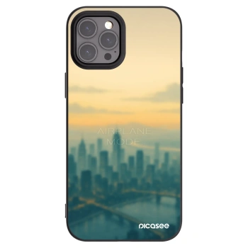 Picasee crna silikonska maskica za Apple iPhone 12 Pro Max - Airplane mode