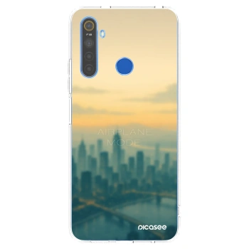Picasee silikonska prozirna maskica za Realme 5 - Airplane mode