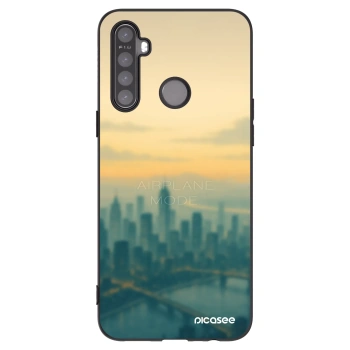 Picasee crna silikonska maskica za Realme 5 - Airplane mode