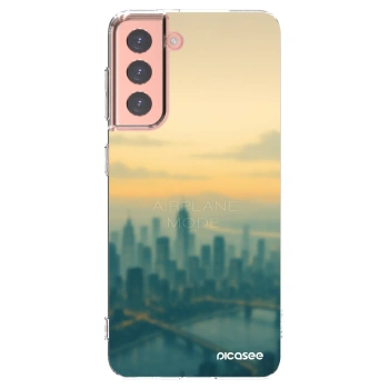 Picasee silikonska prozirna maskica za Samsung Galaxy S21 5G G991B - Airplane mode