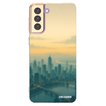 Picasee silikonska prozirna maskica za Samsung Galaxy S21+ 5G G996F - Airplane mode