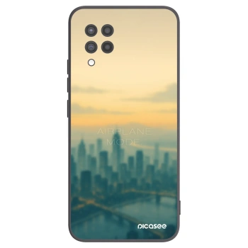 Picasee crna silikonska maskica za Samsung Galaxy A42 A426B - Airplane mode