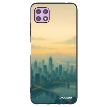 Picasee crna silikonska maskica za Samsung Galaxy A22 A226B 5G - Airplane mode