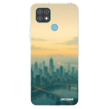 Picasee silikonska prozirna maskica za Realme C21 - Airplane mode