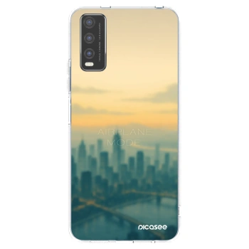 Picasee silikonska prozirna maskica za Vivo Y20s - Airplane mode