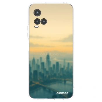 Picasee silikonska prozirna maskica za Vivo Y33s - Airplane mode