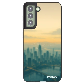 Picasee crna silikonska maskica za Samsung Galaxy S21 FE 5G - Airplane mode
