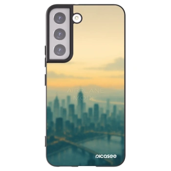 Picasee crna silikonska maskica za Samsung Galaxy S22 5G - Airplane mode