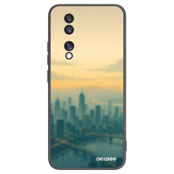 Picasee crna silikonska maskica za Honor 70 - Airplane mode