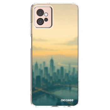 Picasee silikonska prozirna maskica za Motorola Moto G32 - Airplane mode