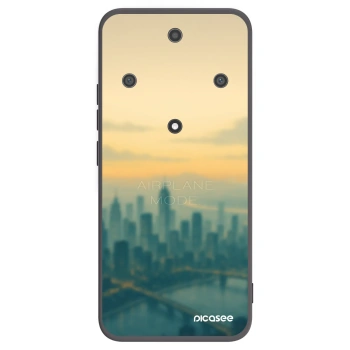 Picasee crna silikonska maskica za Honor Magic5 Lite 5G - Airplane mode