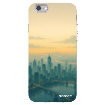 Picasee silikonska prozirna maskica za Apple iPhone 6/6S - Airplane mode
