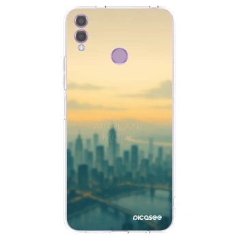 Picasee silikonska prozirna maskica za Honor 8X - Airplane mode