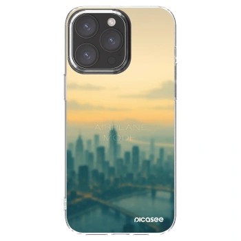 Picasee silikonska prozirna maskica za Apple iPhone 15 Pro Max - Airplane mode