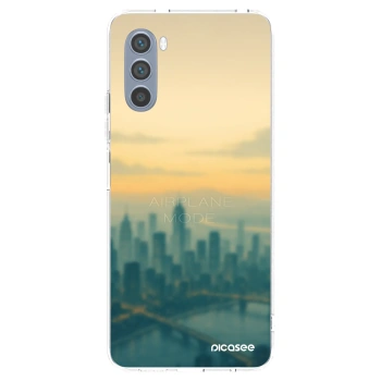 Picasee silikonska prozirna maskica za Motorola Moto G62 - Airplane mode