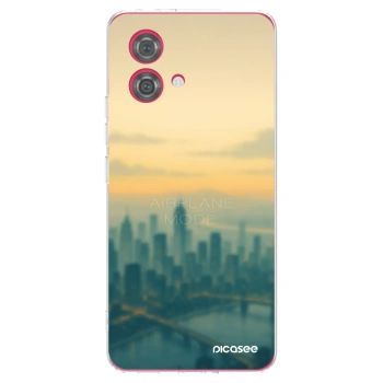 Picasee silikonska prozirna maskica za Motorola Moto G84 5G - Airplane mode