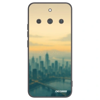 Picasee crna silikonska maskica za Realme 11 Pro+ - Airplane mode