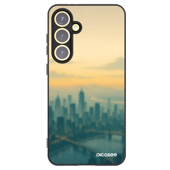 Picasee crna silikonska maskica za Samsung Galaxy S24 FE S721B - Airplane mode