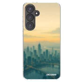 Picasee silikonska prozirna maskica za Samsung Galaxy S24 FE S721B - Airplane mode