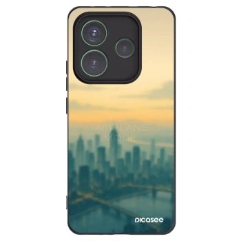 Picasee crna silikonska maskica za Xiaomi Redmi Note 14 5G - Airplane mode