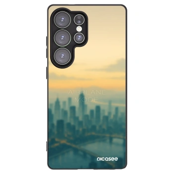 Picasee crna silikonska maskica za Samsung Galaxy S25 Ultra 5G - Airplane mode