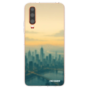Picasee silikonska prozirna maskica za Huawei P30 - Airplane mode