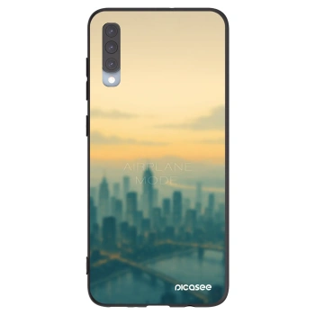 Picasee crna silikonska maskica za Samsung Galaxy A70 A705F - Airplane mode