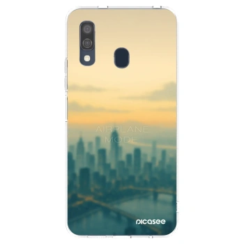 Picasee silikonska prozirna maskica za Samsung Galaxy A40 A405F - Airplane mode