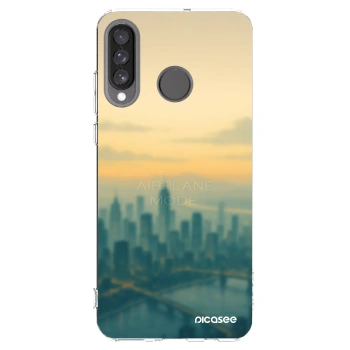 Picasee silikonska prozirna maskica za Huawei P30 Lite - Airplane mode