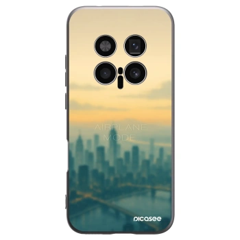 Picasee crna silikonska maskica za Honor Magic8 Pro 5G - Airplane mode