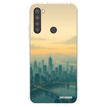 Picasee silikonska prozirna maskica za Xiaomi Redmi Note 8 - Airplane mode