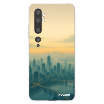 Picasee silikonska prozirna maskica za Xiaomi Mi Note 10 (Pro) - Airplane mode