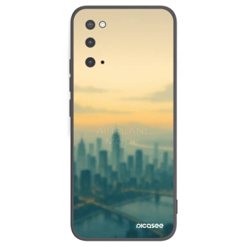 Picasee crna silikonska maskica za Samsung Galaxy S20 G980F - Airplane mode