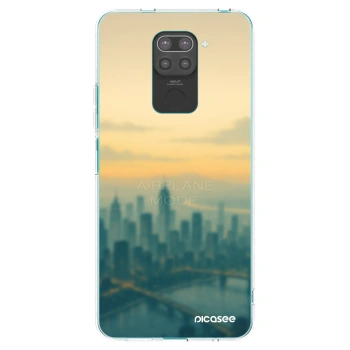 Picasee crna silikonska maskica za Xiaomi Redmi Note 9 - Airplane mode