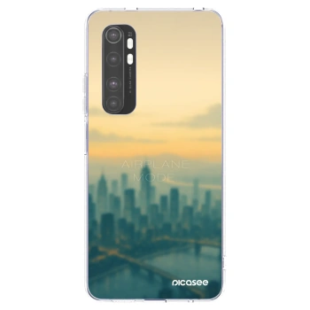Picasee silikonska prozirna maskica za Xiaomi Mi Note 10 Lite - Airplane mode