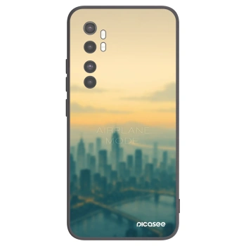Picasee crna silikonska maskica za Xiaomi Mi Note 10 Lite - Airplane mode
