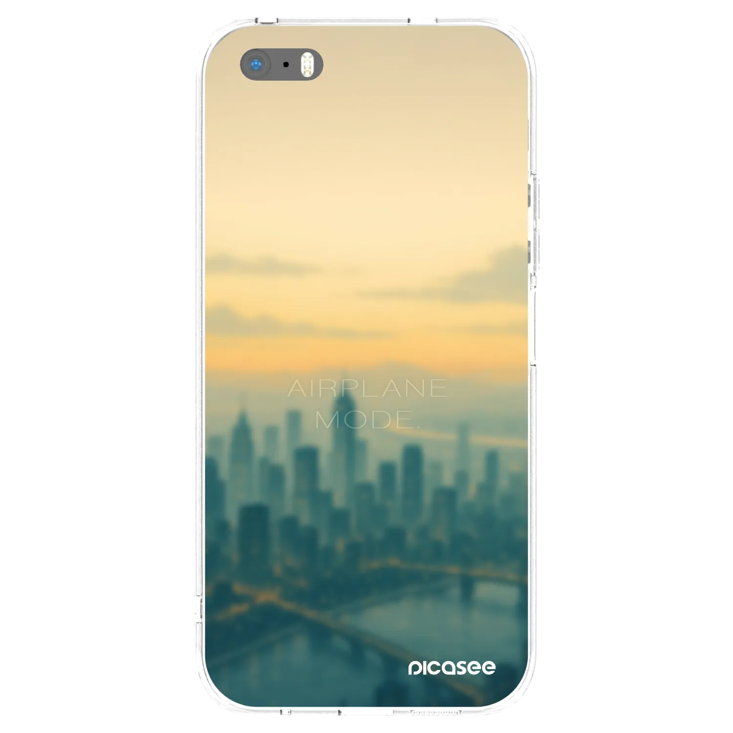 Picasee silikonska prozirna maskica za Apple iPhone 5/5S/SE - Airplane mode