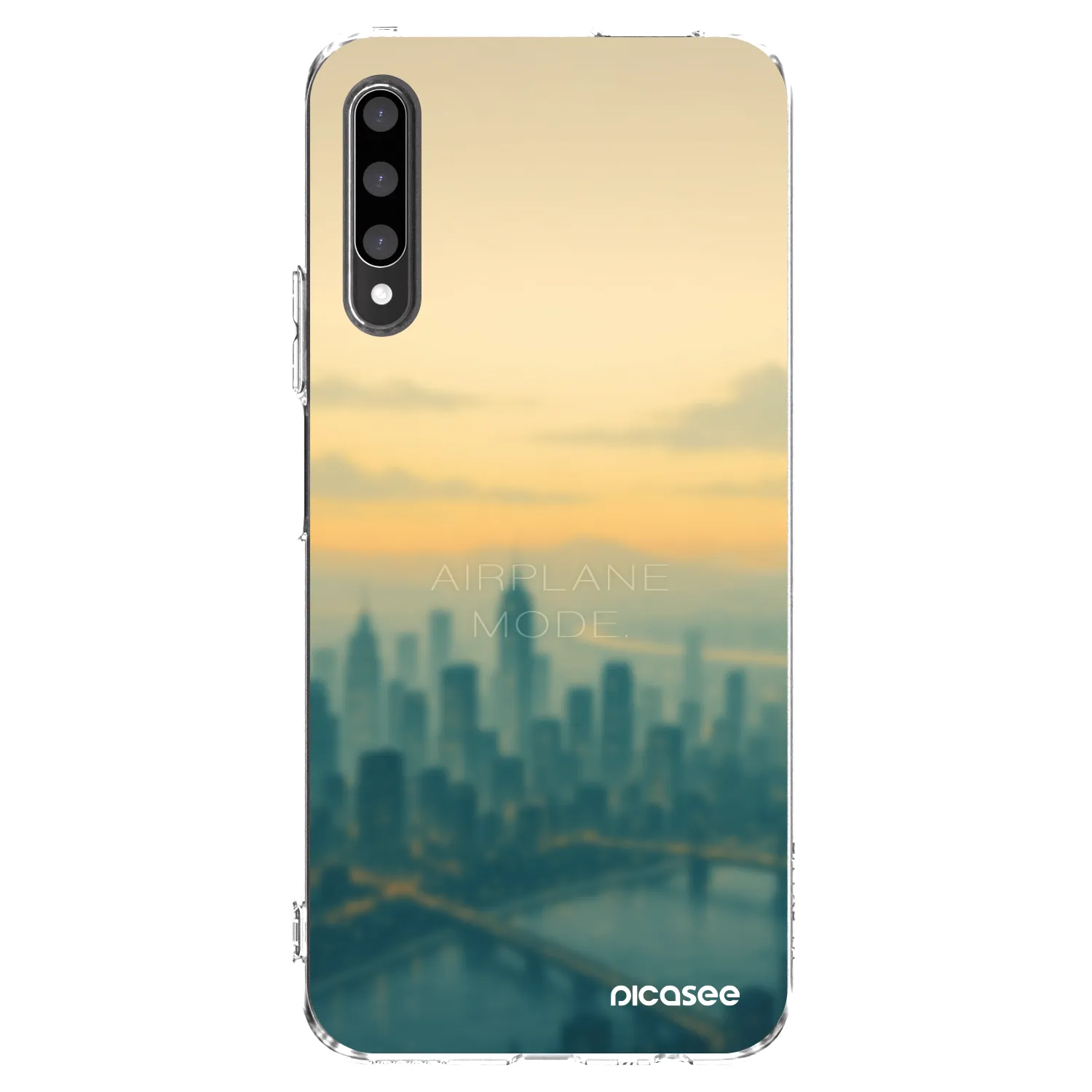 Picasee silikonska prozirna maskica za Honor 9X Pro - Airplane mode