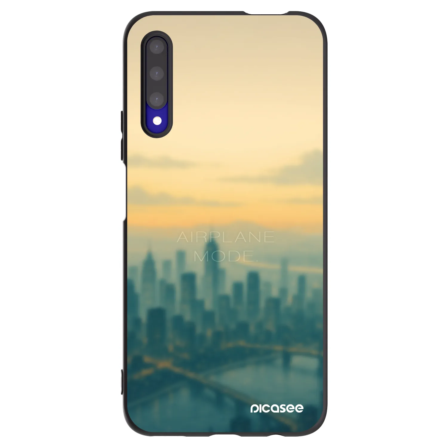 Picasee crna silikonska maskica za Honor 9X Pro - Airplane mode