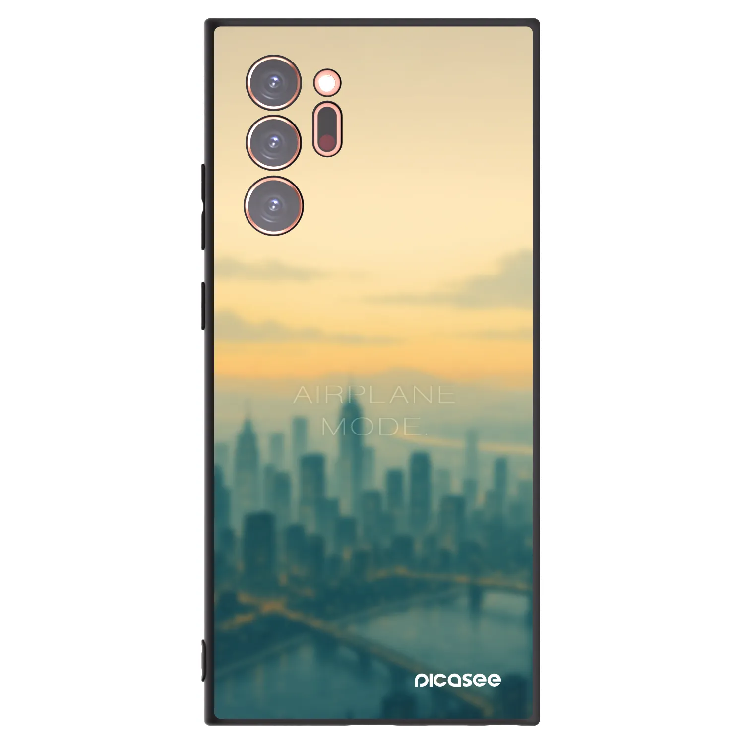 Picasee crna silikonska maskica za Samsung Galaxy Note 20 Ultra - Airplane mode