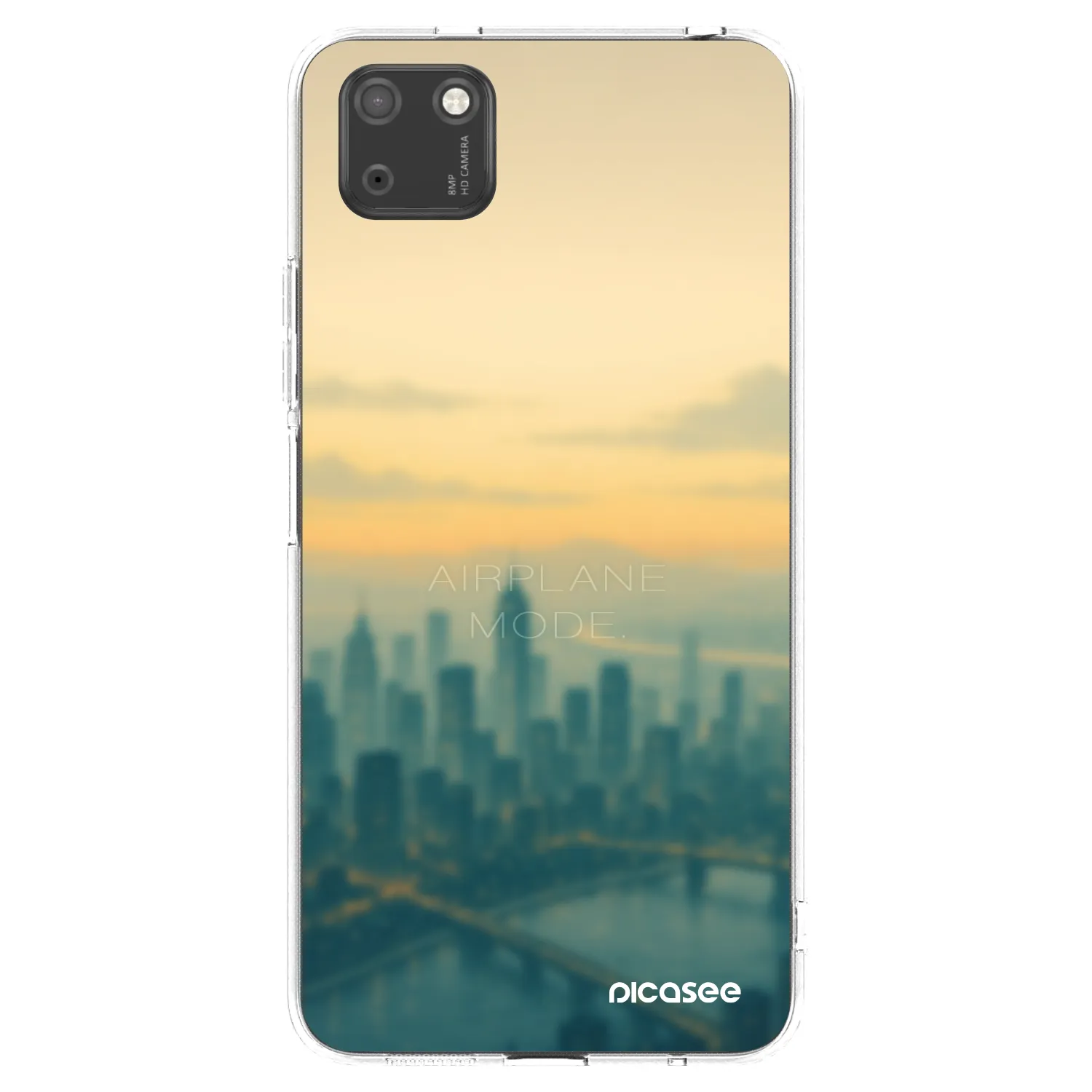 Picasee silikonska prozirna maskica za Huawei Y5P - Airplane mode