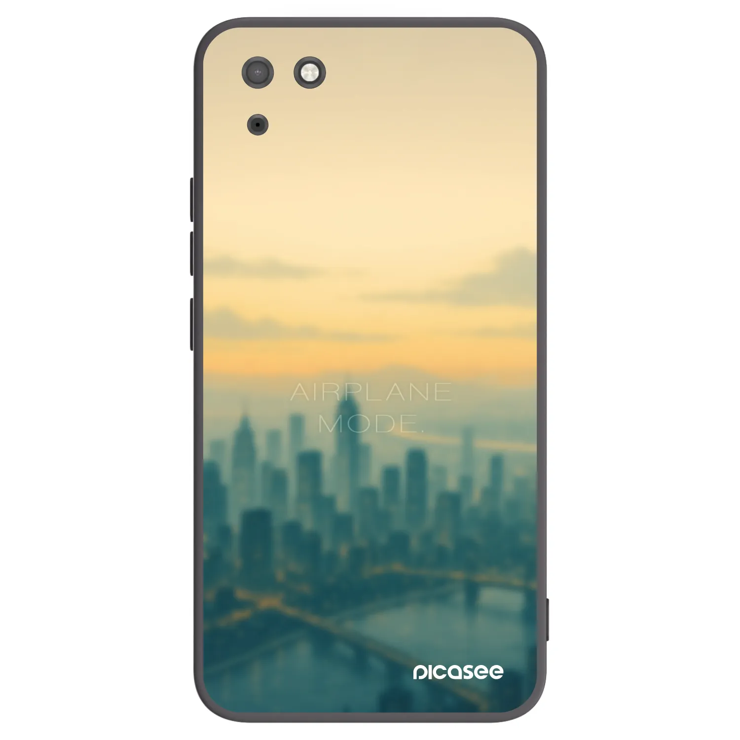 Picasee crna silikonska maskica za Huawei Y5P - Airplane mode