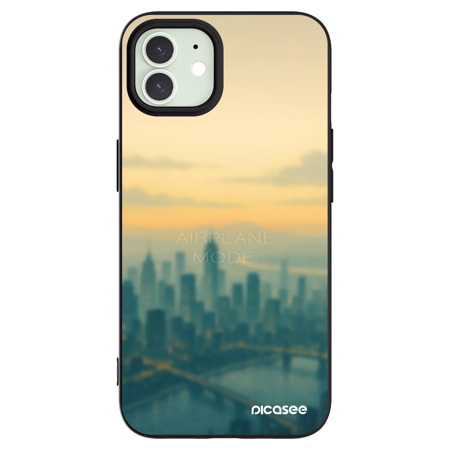 Picasee crna silikonska maskica za Apple iPhone 12 Pro - Airplane mode