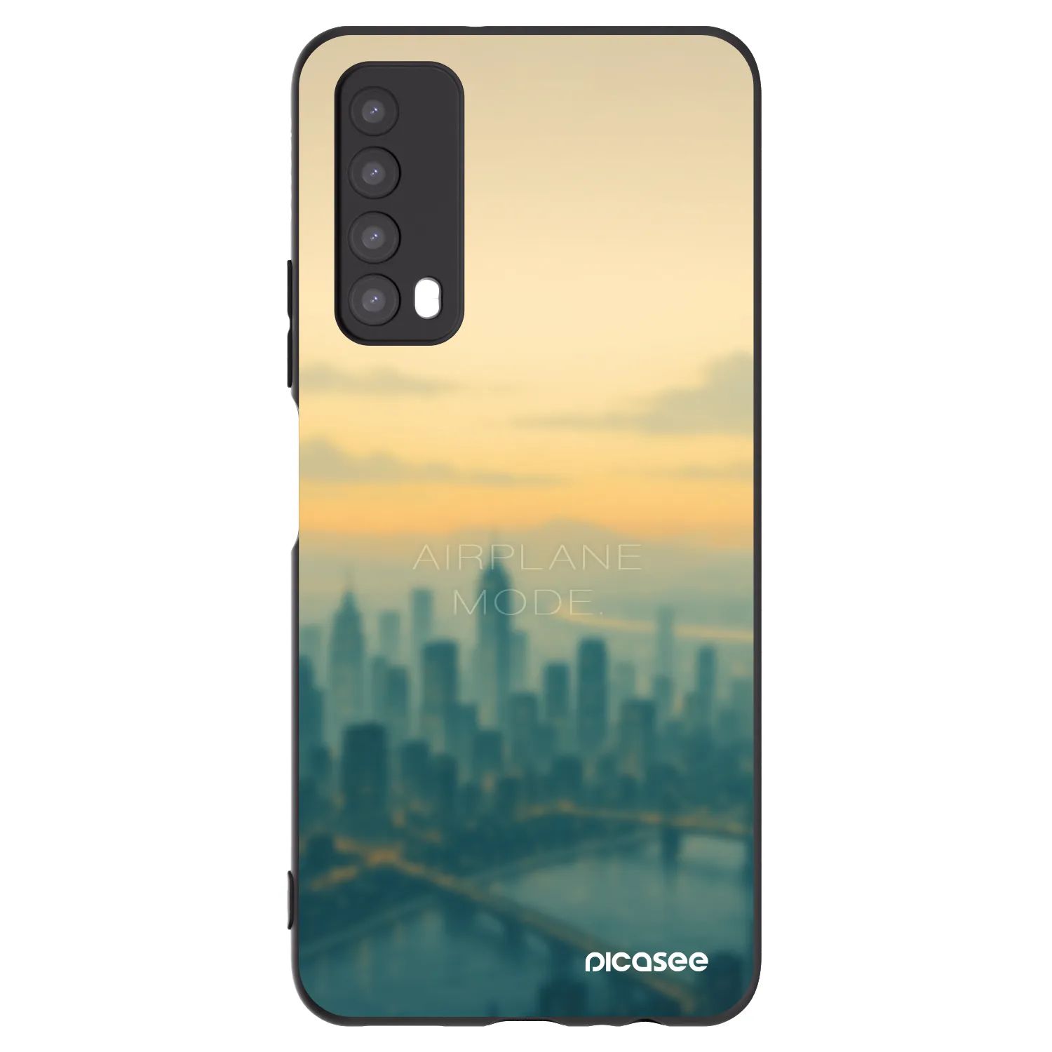 Picasee crna silikonska maskica za Huawei P Smart 2021 - Airplane mode