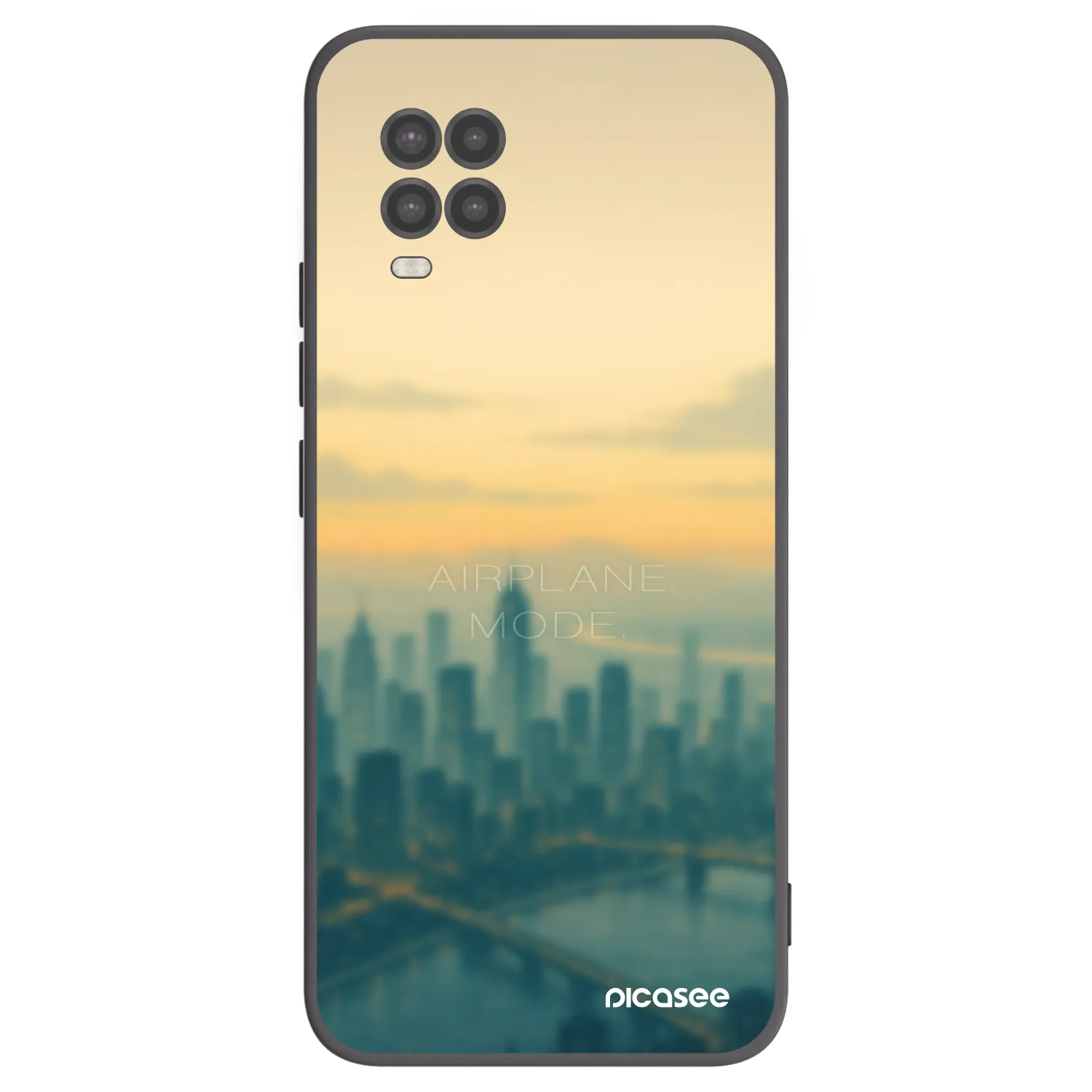 Picasee crna silikonska maskica za Xiaomi Mi 10 Lite - Airplane mode
