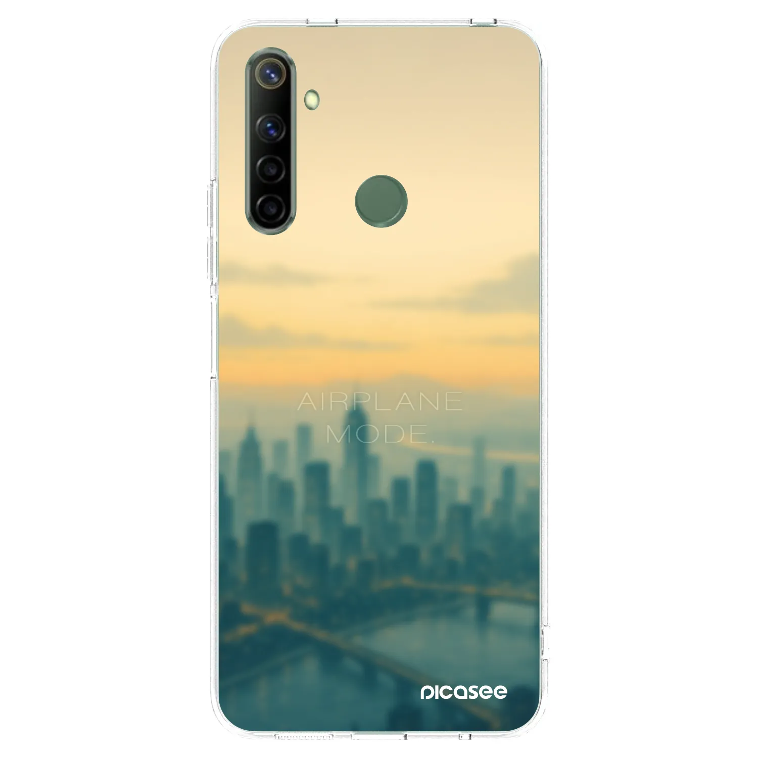 Picasee silikonska prozirna maskica za Realme 6i - Airplane mode